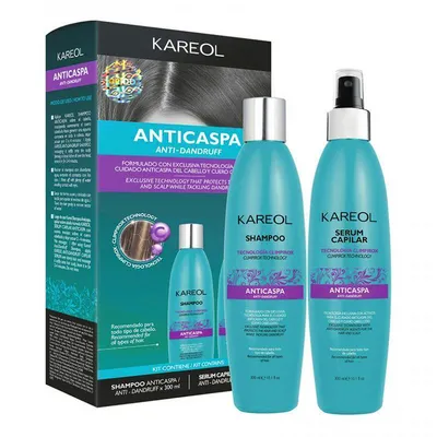 Kareol anti-dandruff kit shampoo + serum 2x300 ml