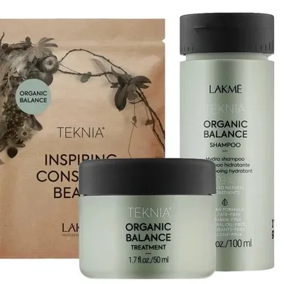 Lakme teknia organic balance travel pack 50 ml +100 ml