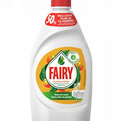 Fairy clean&fresh płyn do mycia naczyń pomarańcza z trawą cytrynową 450ml