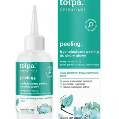 Tołpa dermo hair peeling trychologiczny do skóry głowy łagodzący podrażnienia 100 ml
