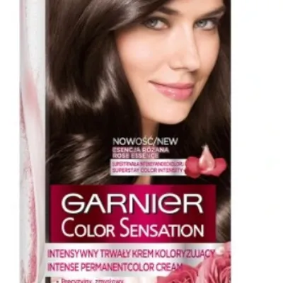 Garnier color sensation farba do włosów 3.0 prestiżowy ciemny brąz