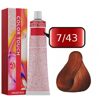 Wella color touch farba 60 ml 7/43