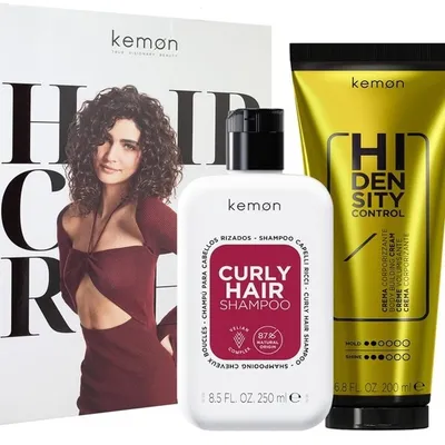 Kemon krem hi density control + szampon curly zestaw prezentowy włosy kręcone