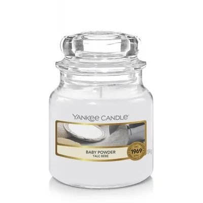 Yankee candle small jar baby powder 104g