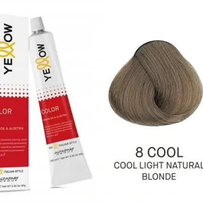 Alfaparf yellow color permanent 8 cool farba 100 ml