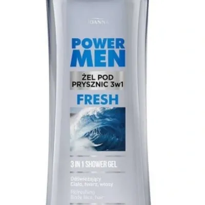 Joanna power men żel pod prysznic 3w1 fresh alantoina i hydromanil 300 ml