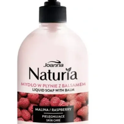 Joanna naturia mydło w płynie z balsamem malina 500 ml pompka