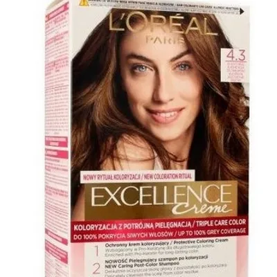 L'oreal paris excellence creme farba do włosów 4.3 złocisty brąz