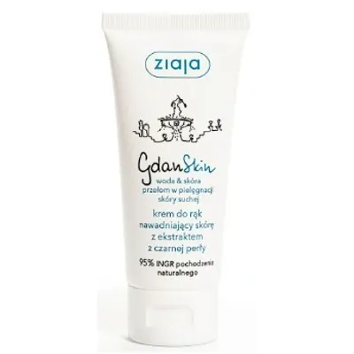 Ziaja gdanskin krem do rąk nawadniający skórę z ekstraktem z czarnej perły 50 ml