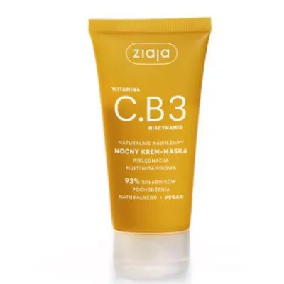 Ziaja vegan witamina c.b3 nocny krem-maska do twarzy 50 ml
