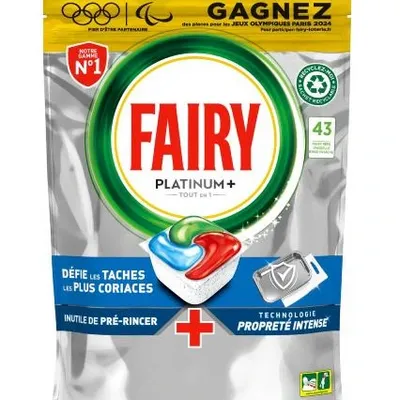 Fairy platinum plus all in one kapsułki do zmywarki intense cleaning 43 szt