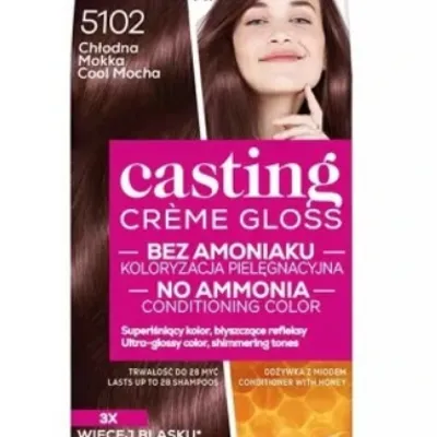 L'oreal paris casting creme gloss farba do włosów 5102 chłodna mokka