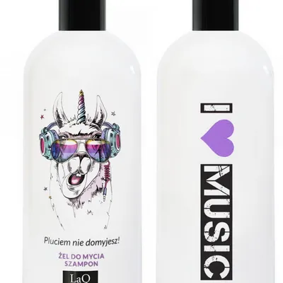 Laq żel do mycia i szampon do włosów 2w1 300 ml lama