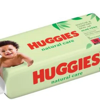 Huggies aloe vera chusteczki nawilżane wodą dla niemowląt, 56 sztuk