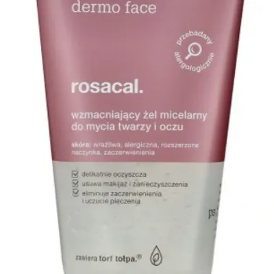 Tołpa dermo face rosacal żel micelarny wzmaniający do mycia twarzy i oczu 150 ml
