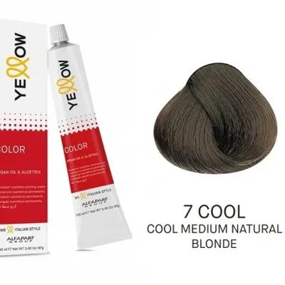 Alfaparf yellow color permanent 7 cool farba 100 ml