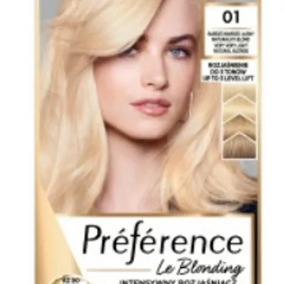 L'oreal paris feria preference farba do włosów 01 bardzo jasny naturalny blond