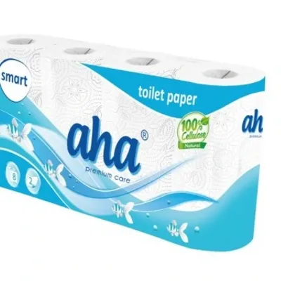 Papier toaletowy aha 8 rolek biały