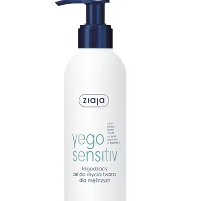 Ziaja yego sensitiv łagodzący żel do mycia twarzy dla mężczyzn 200ml