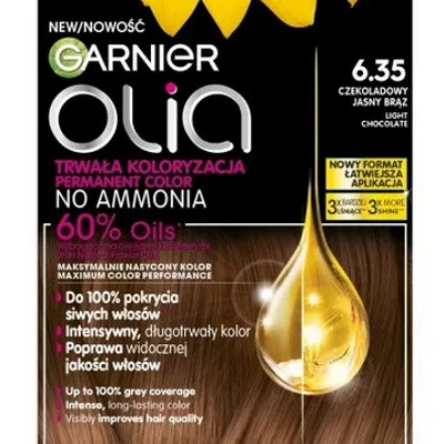 Garnier olia farba do włosów 6.35 jasna czekolada