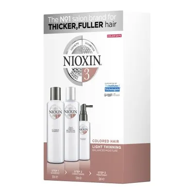 Nioxin 3 trialkit starter-set system zestaw 150ml+150ml+50ml
