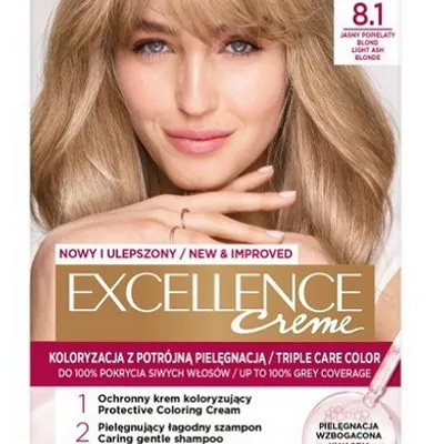 L'oreal paris excellence creme farba do włosów 8.1 jasny popielaty blond