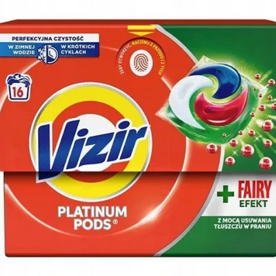 Vizir platinum pods fairy efekt kapsułki do prania 16 szt