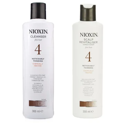 Nioxin 4 zestaw duo 2x300ml szampon+odżywka
