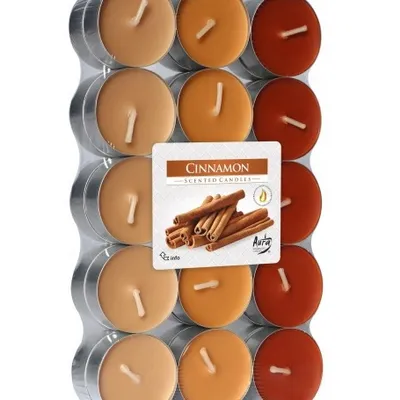 Bispol podgrzewacze zapachowe tealight 30 szt cynamon