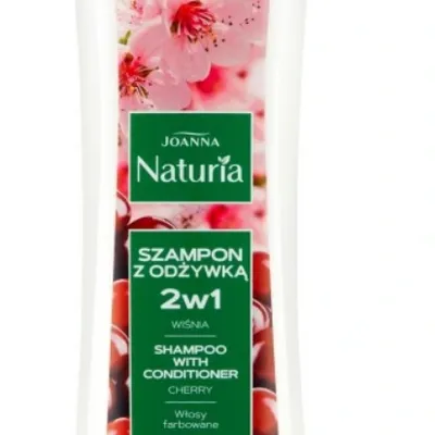 Joanna naturia szampon 2w1 do włosów farbowanych z wiśnią 500 ml