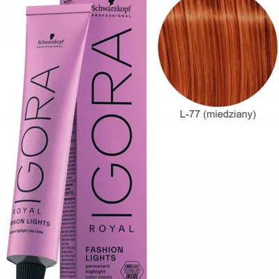 Schwarzkopf farba igora royal fashion lights farba nr. l-77 60ml