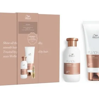 Wella fusion zestaw prezentowy regenerujący włosy zniszczone