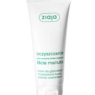 Ziaja liście manuka pasta do głębokiego oczyszczania twarzy przeciw zaskórnikom 75ml