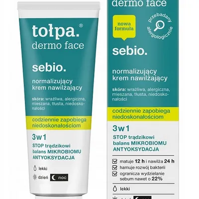 Tołpa dermo face sebio krem normalizujący nawilżający do twarzy 40 ml
