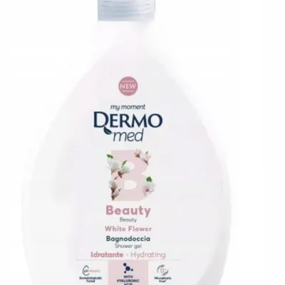 Dermomed żel pod prysznic z pompką 1 litr white florer