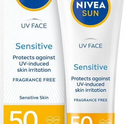 Nivea sun przeciwsłoneczny krem do twarz dla skóry wrażliwej spf50 50 ml
