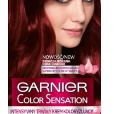 Garnier color sensation farba do włosów 4.60 intensywna ciemna czerwień