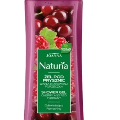 Joanna naturia żel pod prysznic wiśnia i porzeczka 300 ml