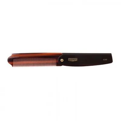 Uppercut deluxe ct7 tortoise flip comb składany grzebień
