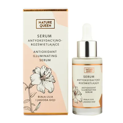 Nature queen serum antyoksydacyjno-rozświetlające - biała lilia i jagoda goji 30ml