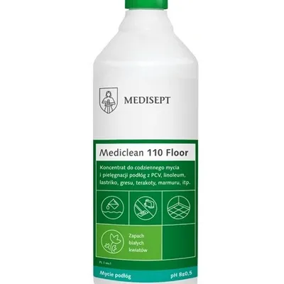 Medisept mediclean 110 płyn floor do mycia podłóg białe kwiaty 1 l