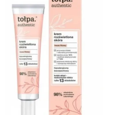 Tołpa krem rozświetlający nawilżający do twarzy 40ml hipoalergiczny