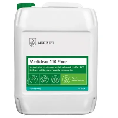 Medisept mediclean 110 płyn floor do mycia podłóg białe kwiaty 5 l