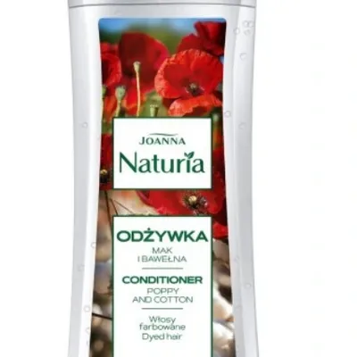 Joanna naturia odżywka mak i bawełna 200 g włosy farbowane
