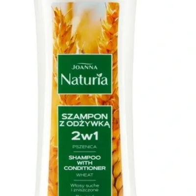 Joanna naturia szampon 2w1 szampon 2w1 do włosów suchych i zniszczonych z pszenicą 500 ml