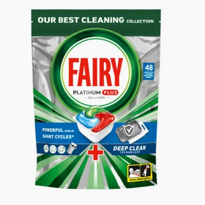 Fairy caps platinum plus all one deep clean kapsułki do zmywarki 48 tabletek