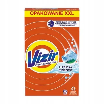 Vizir alpejska świeżość proszek do prania tkanin białych i jasnych 3,3kg (60 prań)
