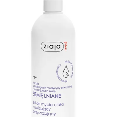 Ziaja med kuracja siemieniem lnianym żel do mycia ciała nawilżający oczyszczający 400 ml