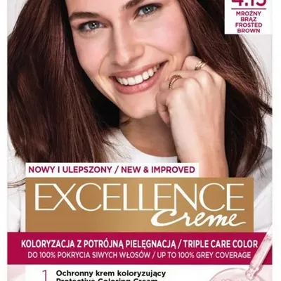L'oreal paris excellence creme farba do włosów 4.15 mroźny brąz