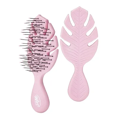 Wet brush mini detangler go green - pink